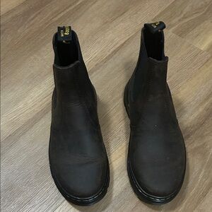 Dr. Martens Chelsea Chocolate Brown Leather Boots